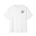 Oversized Boxy Tee with 'Happy' Lip Graphic — Casual Streetwear T-Shirt